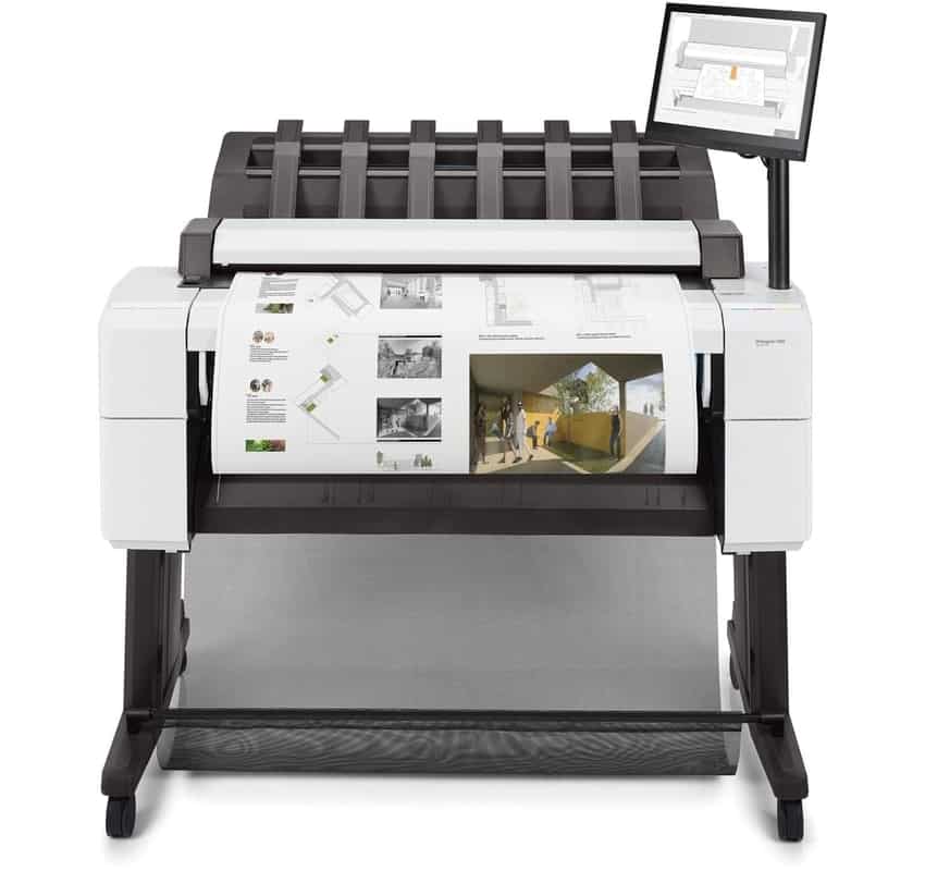 HP DesignJet T2600dr Large Format Multifunction Dual-Roll PostScript® Printer - 36”