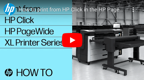 How to print from HP Click in the HP PageWide XL Printer Series | HP Printers 2 HP Click