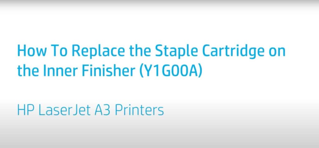 Replace the Staple Cartridge on the Inner Finisher