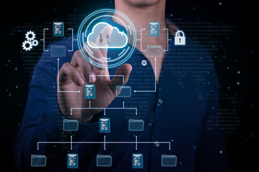 What Are the Key Best Practices for Configuring Cloud-Based Data Pipelines? 10 a person touching a cloud computing diagram