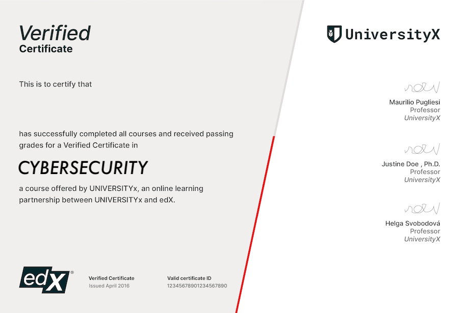 Edx Cybersecurity Certificate