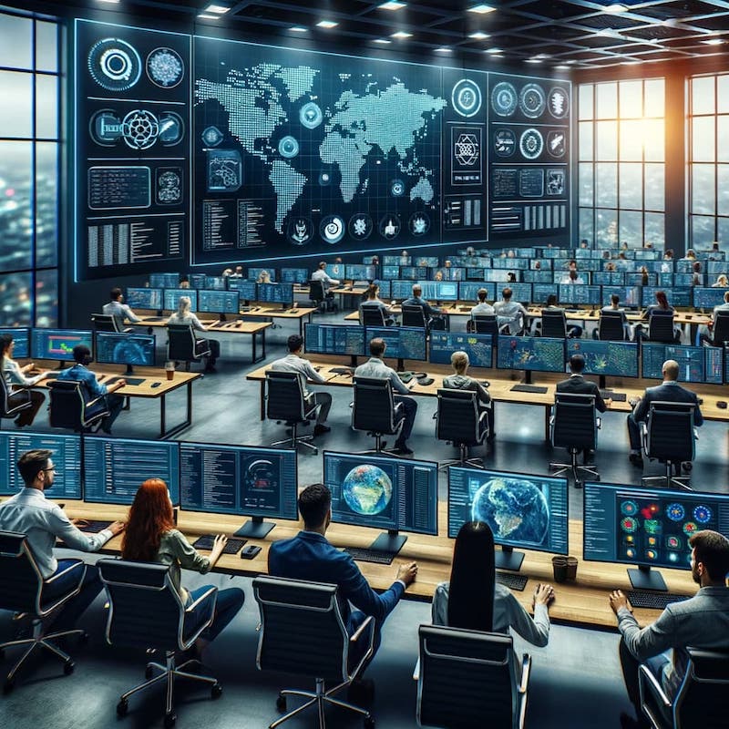 modern Federal cybersecurity command center