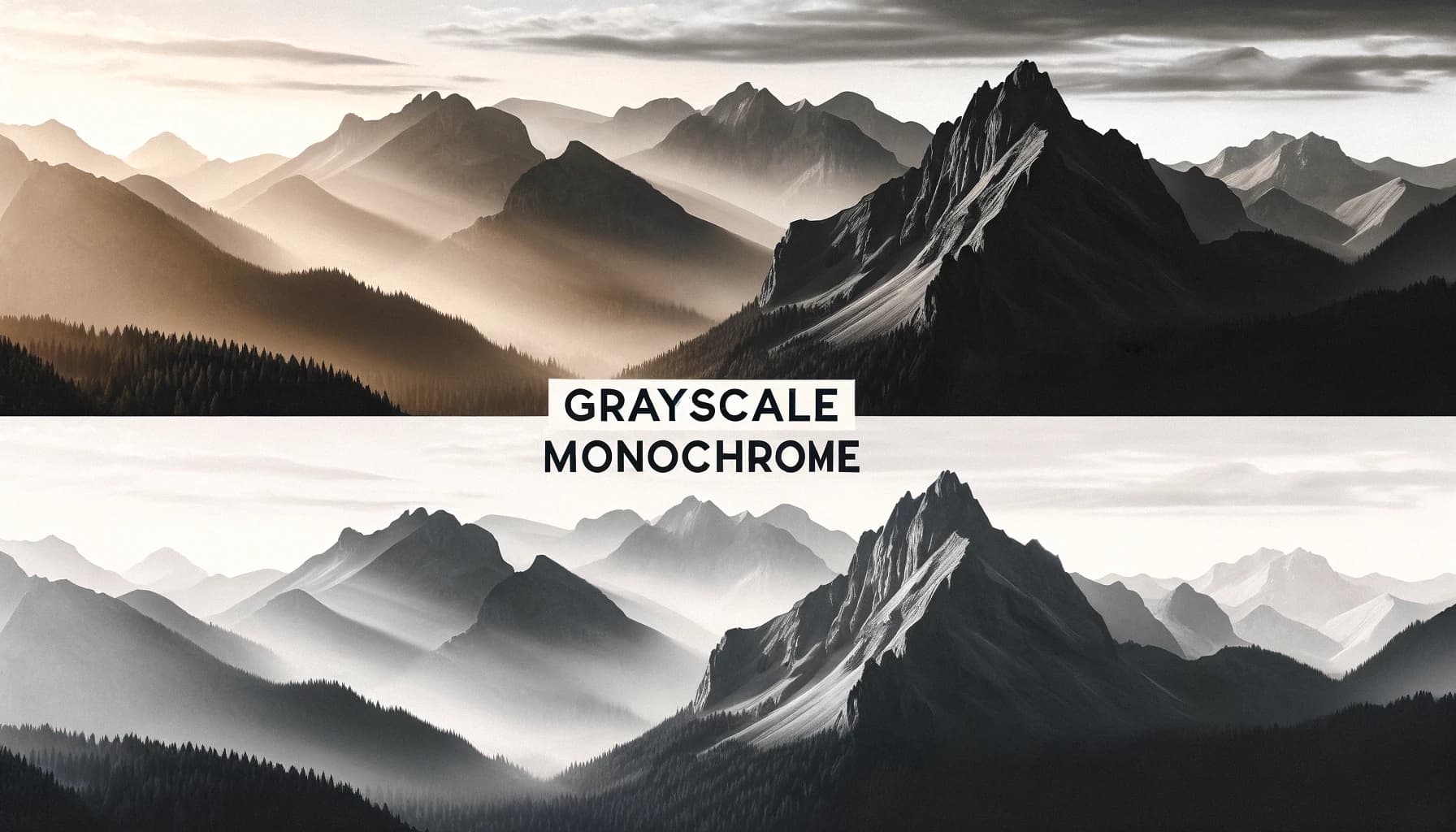 Grayscale vs monochrome