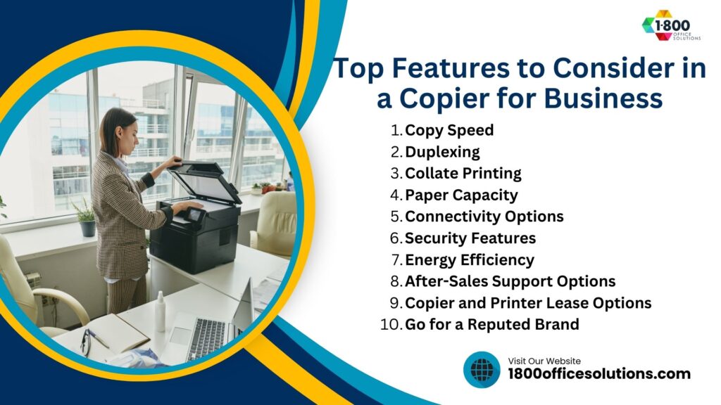 Top Features to Consider in a Copier for Business 