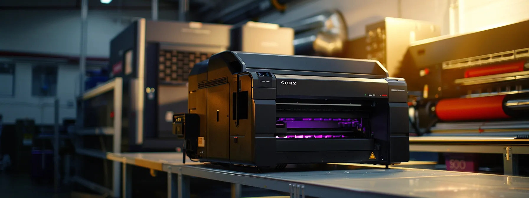 Discovering the Most Reliable Large Format Printer Brands 14 a well-maintained large format printer surrounded by manufacturer support resources for enhanced reliability.