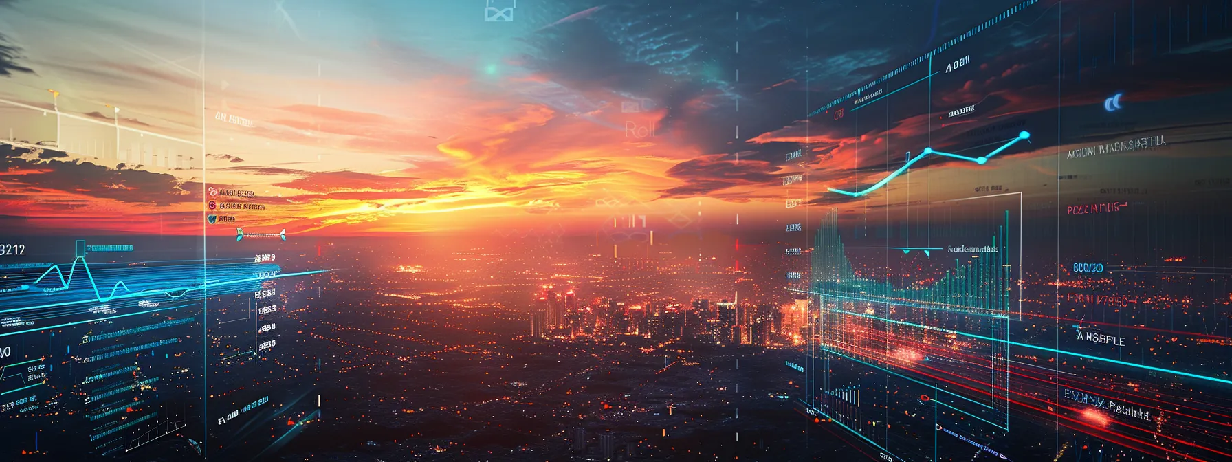 Understanding Application Performance Monitoring: A Comprehensive Guide to APM 17 a dynamic cloud-filled landscape showcases a vibrant digital dashboard filled with varied telemetry data graphs and anomaly alerts, symbolizing the challenges of application performance monitoring in complex cloud-native environments, illuminated by a warm sunset glow.