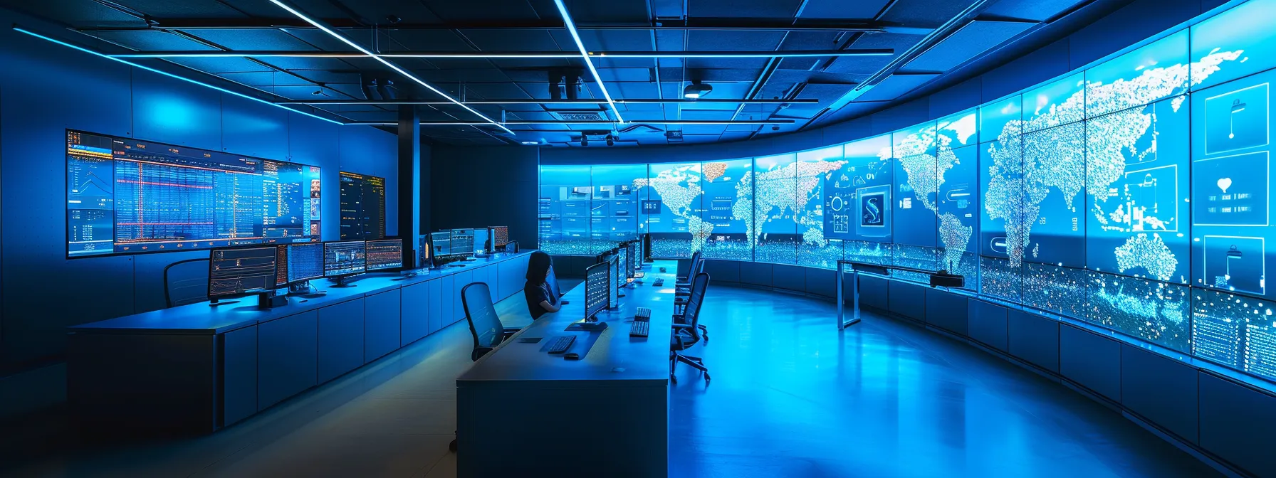 What Is Data Security? An in-Depth Overview 10 a sleek, modern digital landscape showcasing secure encryption and data protection measures, illuminated by soft blue lighting, symbolizes the essential safeguarding of sensitive information against cyber threats.