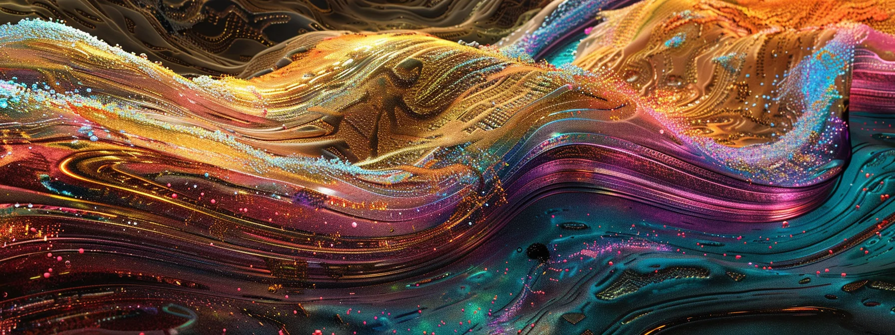 The Impact of Generative AI on Digital Content Creation 9 a vibrant digital landscape showcases the seamless fusion of artificial intelligence and creative content, with flowing streams of data and abstract visual elements symbolizing generative ai's transformative impact on digital marketing and audience engagement.