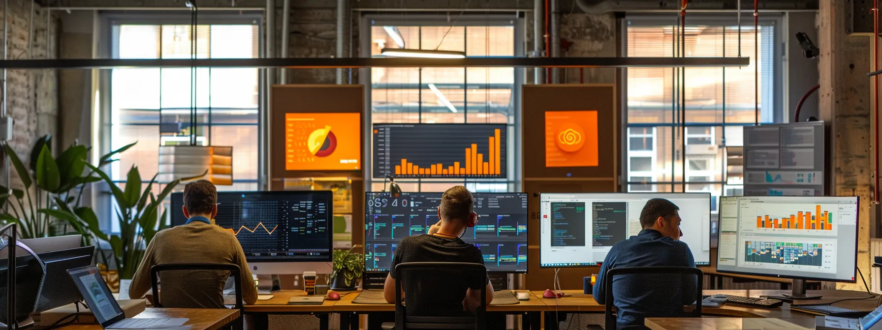Understanding Application Performance Monitoring: A Comprehensive Guide to APM 18 a vibrant, high-tech workspace bathed in soft, ambient light showcases multiple computer screens displaying real-time application performance analytics and cloud computing metrics, illustrating the dynamic and critical role of apm tools in enhancing productivity.