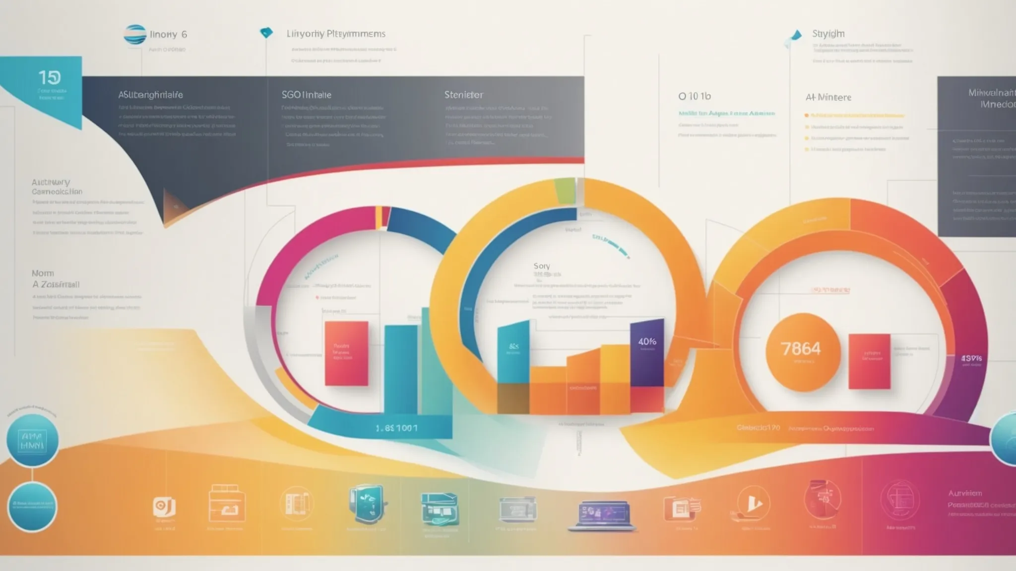 What Is Business Process Management? Understanding the Essentials of BPM 11 a dynamic, visually appealing infographic illustrating the business process management lifecycle, featuring distinct stages such as analysis, design, implementation, monitoring, and optimization, each represented by vibrant, interconnected icons against a sleek, modern backdrop.
