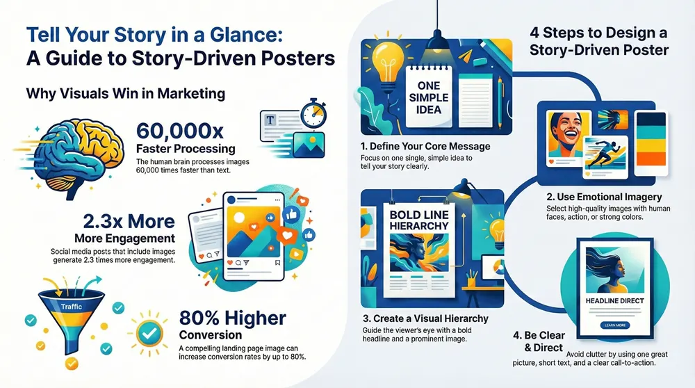 Visual Storytelling in Marketing: Designing Story-Driven Posters & The Impact of Images 9 Infographic about Visual Storytelling in Marketing