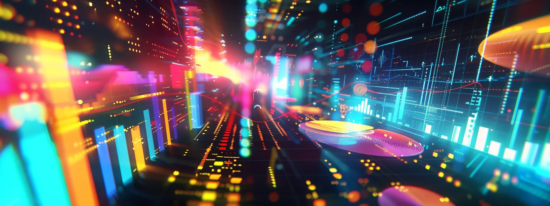Exploring What Is Data Science for Beginners 10 a dynamic and vibrant data visualization burst, showcasing colorful graphs and charts that symbolize the transformative power of data science in driving impactful business decisions.