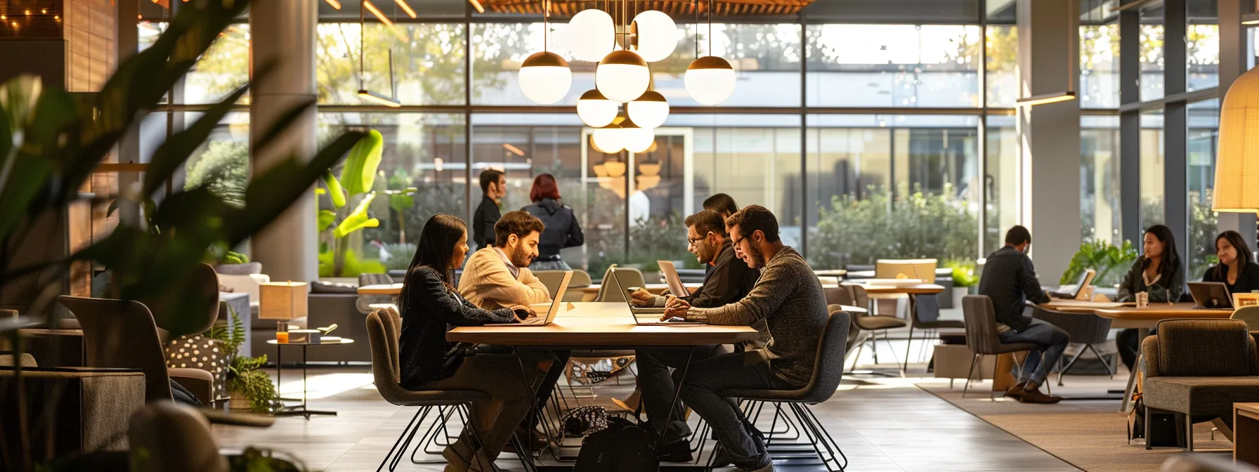 What Is a SAN? A Comprehensive Storage Area Network Overview 10 a dynamic office space showcases a diverse group of professionals engaged in a lively brainstorming session, illuminated by sleek overhead lighting and surrounded by modern furnishings that enhance creativity and collaboration.