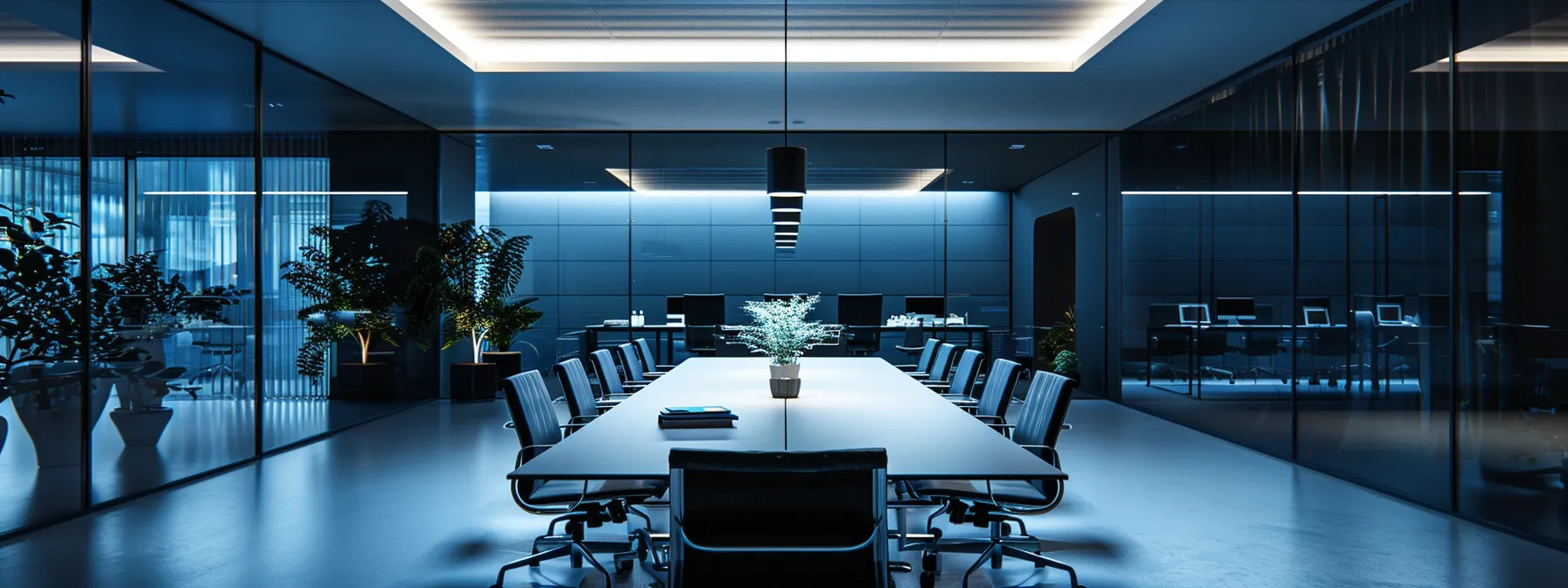 What Is the Bullwhip Effect? A Guide for Professionals 14 a sleek, modern office filled with sophisticated technology showcases a high-stakes business meeting in progress, illuminated by dramatic overhead lighting that highlights the intense expressions of the participants around a polished conference table.