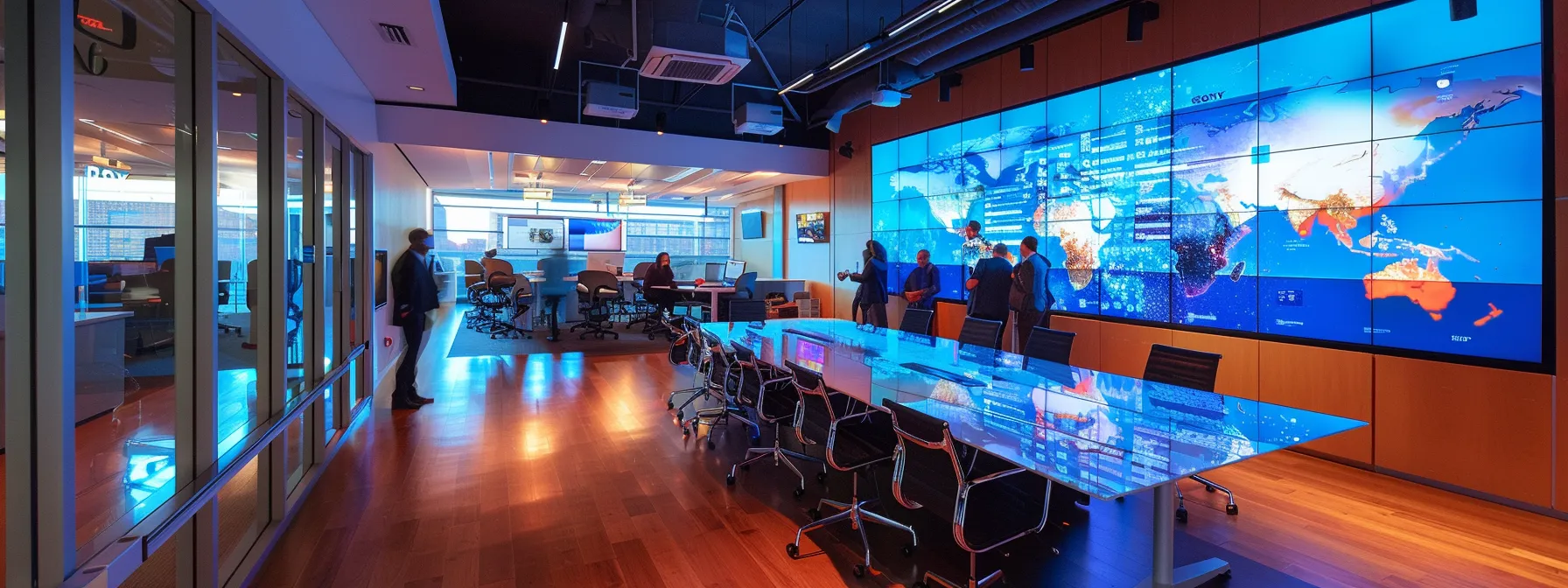 What Is Bit Rot: Recognizing Corruption in Your Files 9 a sleek, modern office filled with high-tech gadgets, showcasing a dynamic team engaged in a strategic brainstorming session around a glossy conference table under bright, focused lighting.