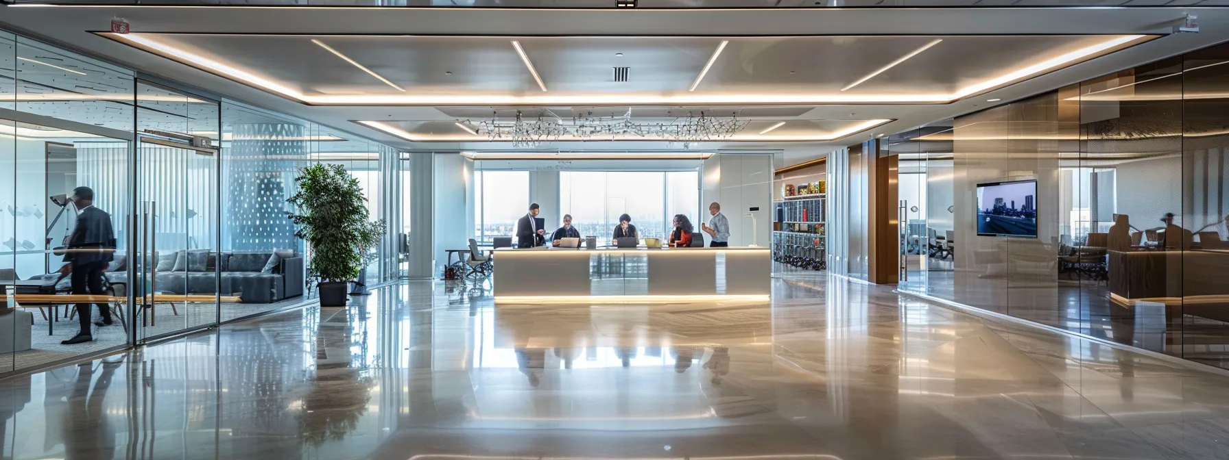 What Is Bit Rot: Recognizing Corruption in Your Files 14 a sleek, modern office space showcases a diverse group of professionals engaged in a dynamic brainstorming session, illuminated by bright overhead lights reflecting off polished glass surfaces.