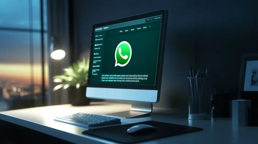 computer monitor whatsapp screen