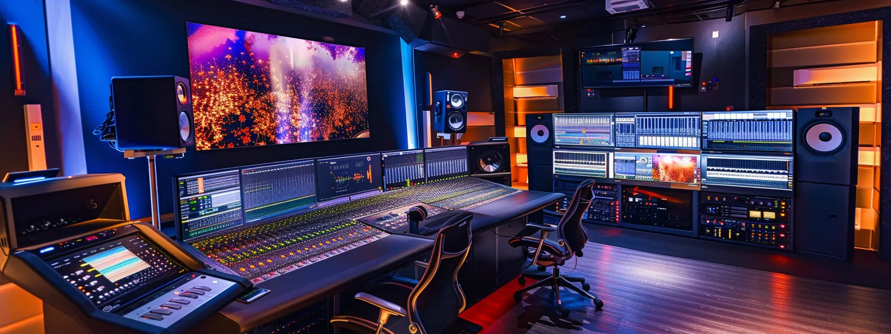 What is Control System? 10 a high-tech control room featuring a sleek, modern control panel with illuminated display screens, showcasing real-time data monitoring and automated adjustments, embodying the precision and efficiency of bang bang control systems.