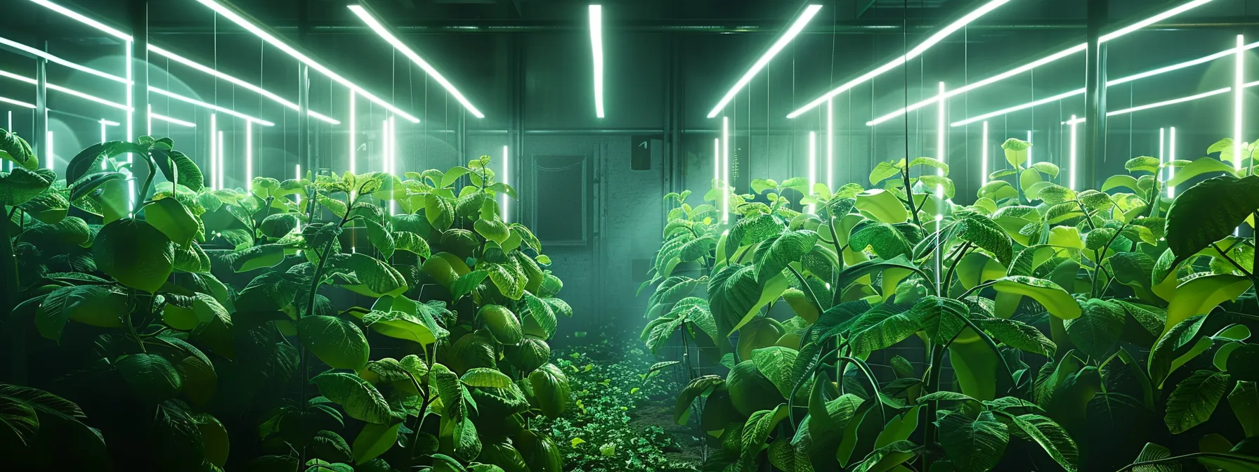 What is Bean? 13 a meticulously arranged indoor bean cultivation laboratory showcases vibrant green bean plants in various stages of growth, surrounded by advanced irrigation systems and climate-control technology, emphasizing the precision and innovation in modern agricultural practices.