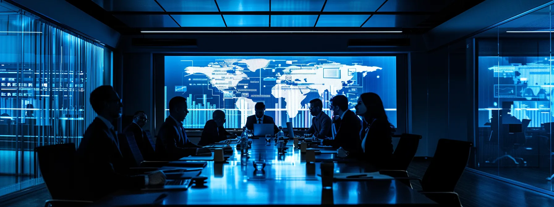 a sleek, modern office conference room illuminated by soft artificial lighting, featuring a large digital screen displaying a complex flowchart of bert's activation functions and multiclass classification methods, with industry experts engaged in an animated discussion around a polished wooden table.