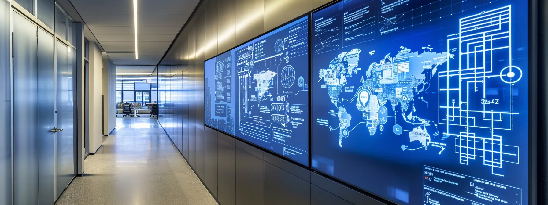 What is a Baseband Unit (BBU)? 17 a sleek, modern office space showcases a digital display board featuring detailed, vibrant infographics that illustrate the distinct roles and functions of modems, baseband units, and transceivers in telecommunications, resembling a dynamic tech conference presentation.