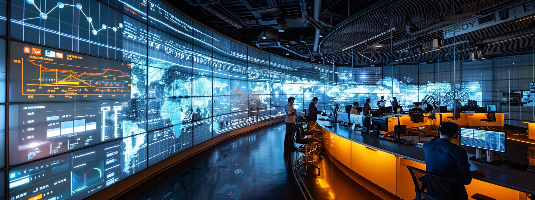 Understanding Base Station Technology in Telecommunications 17 a sleek, modern office space features a dynamic digital interface displaying real-time data on base station performance while engaged users interact seamlessly on their devices, illustrating the vital connection between communication infrastructure and user experience.