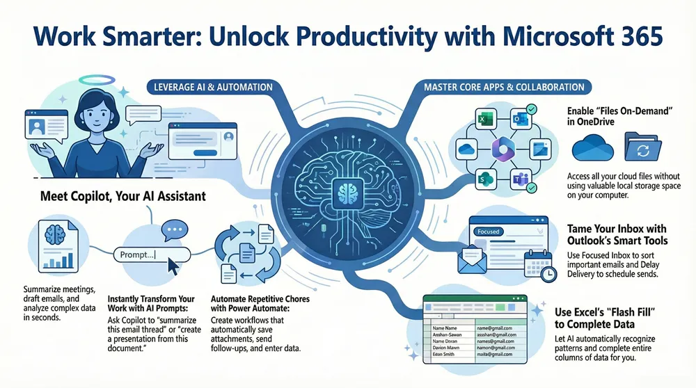 Office 365 Hacks: Tips and Tricks You Need to Know 9 Infographic about Office 365 Hacks