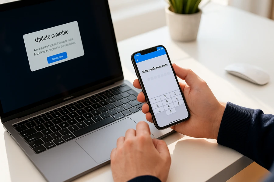 How to Prevent Ransomware Attacks: A Proven Guide for Businesses 10 A secure server room with glowing network lights, symbolizing robust technical defenses and network security.