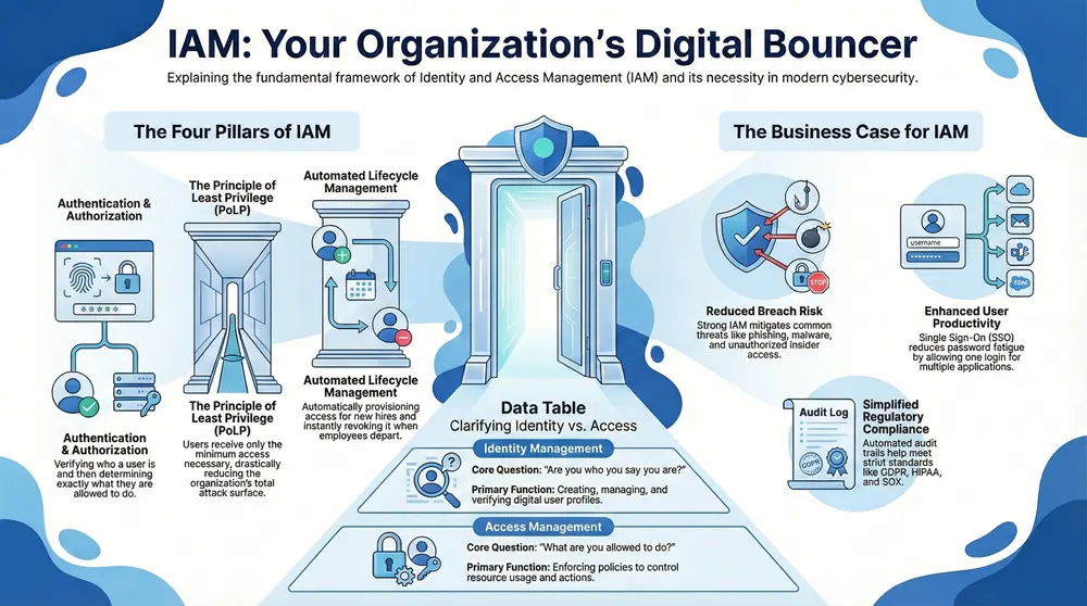Infographic about Mastering Cybersecurity Identity Management