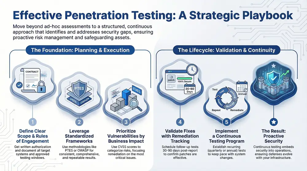 Infographic about 10 Penetration Testing Best Practices for 2025 (1)