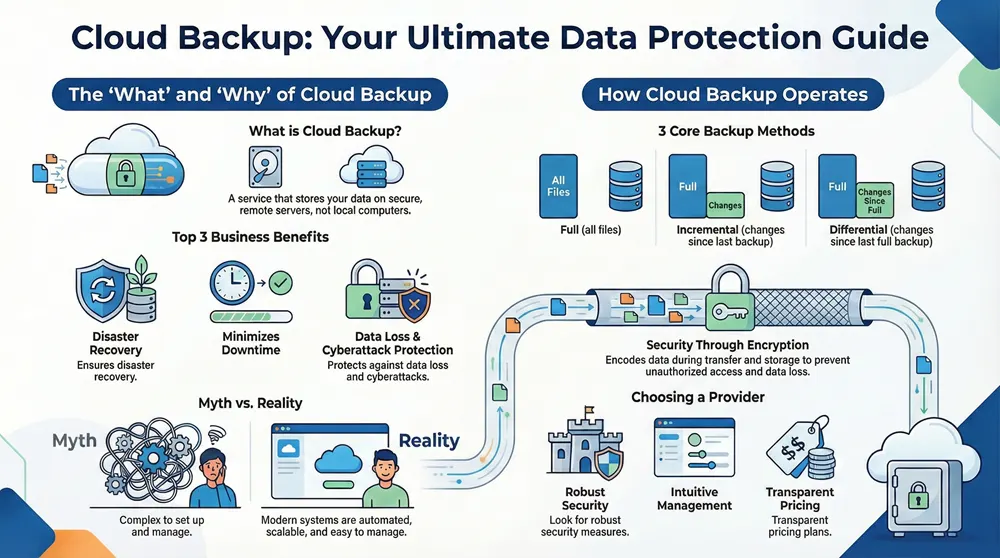 Insights Into Cloud Backup and Its Working Principles 9 Infographic about Cloud Backup