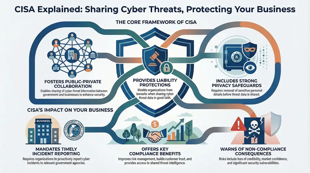 Infographic about Cybersecurity Information Sharing Act