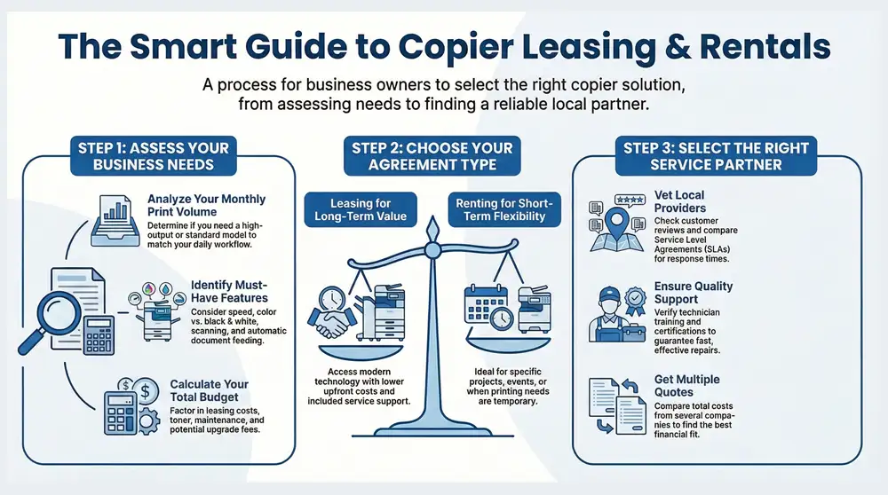Benefits of Thousand Oaks Copier Rental Services for Businesses 9 Infographic about Thousand Oaks Copier Rental Services for Businesses