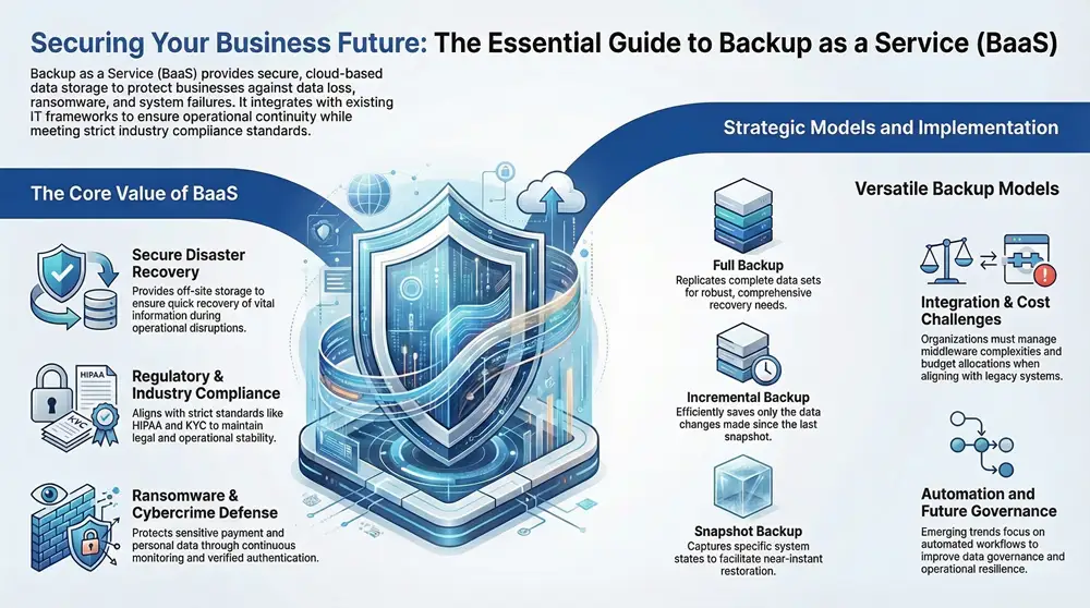 Infographic about Backup as a Service (BaaS)