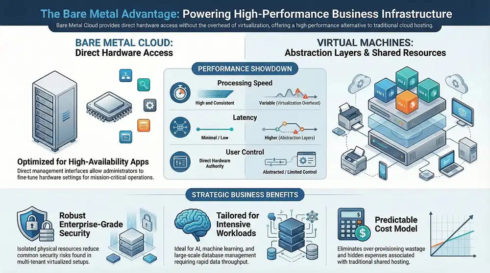 Infographic about Bare Metal Cloud A Game Changer for Enterprises