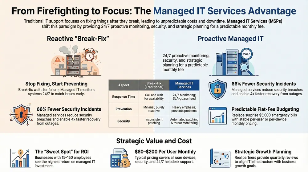 Infographic about Managed IT Services The Complete Guide for Small Businesses