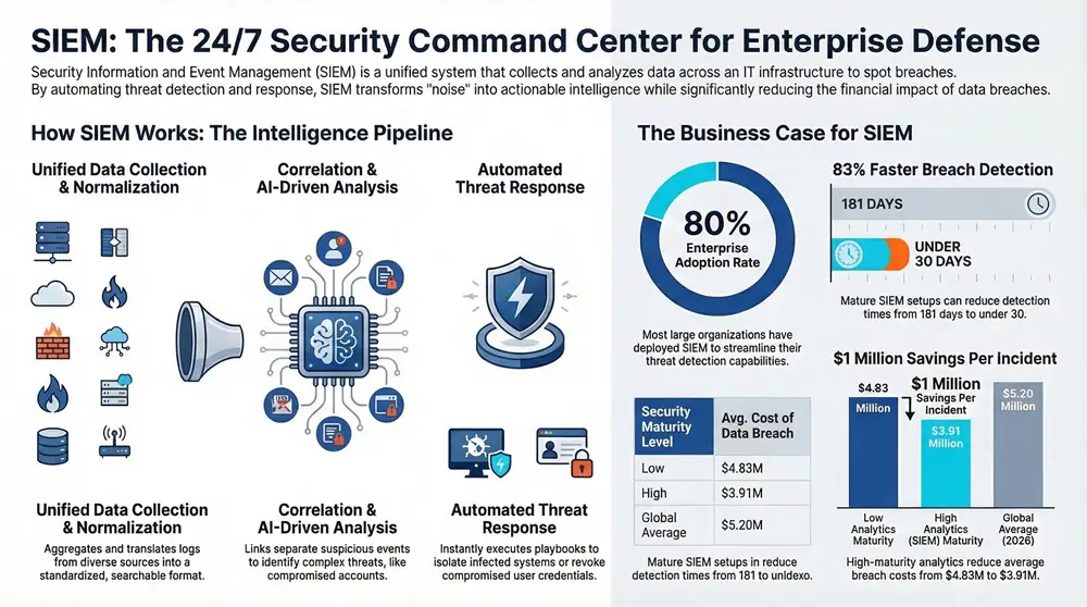 Infographic about SIEM