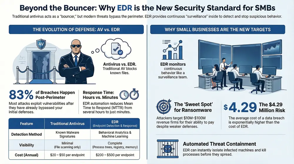 Infographic about What Is EDR Endpoint Detection and Response Explained