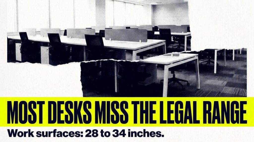 Office desk dimensions: the numbers to fix before you price anything