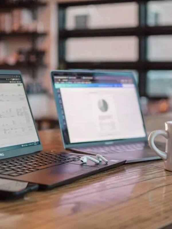 laptops on desk
