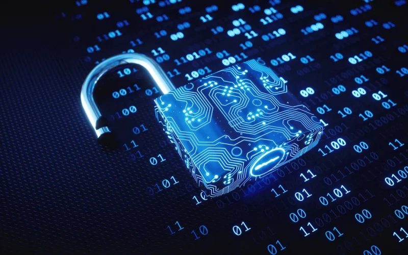 Lock with numeric background