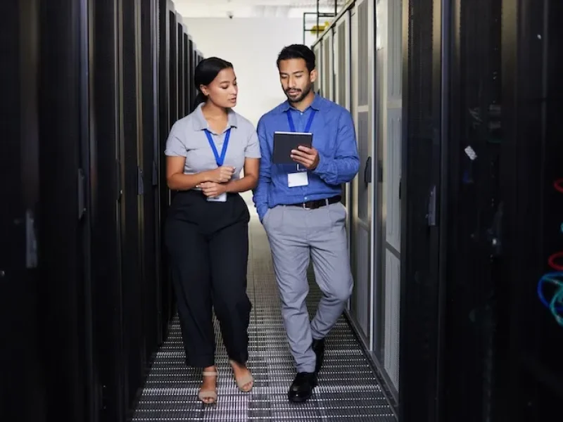 people-server-room-and-teamwork-on-tablet-cybers people-server-room-and-teamwork-on-tablet-cybers